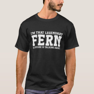 Camiseta Fern Nombre personal Mujeres Chica Funny Fern