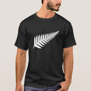 Camiseta Fern plateado de Nueva Zelanda