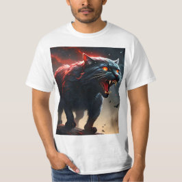 Camiseta Feroy Gato Pussy, Feroy Negro Feroy,