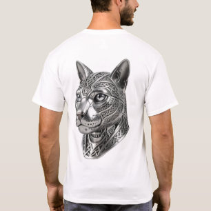 Camiseta Feroz Cabeza de Gato de Plata Celta – Guerrero Fur