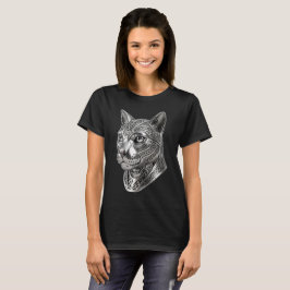 Camiseta Feroz Cabeza de Gato de Plata Celta – Guerrero Fur