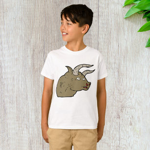 Camiseta Feroz Cabeza De Toro Enfadada Animal Salvaje Rústi