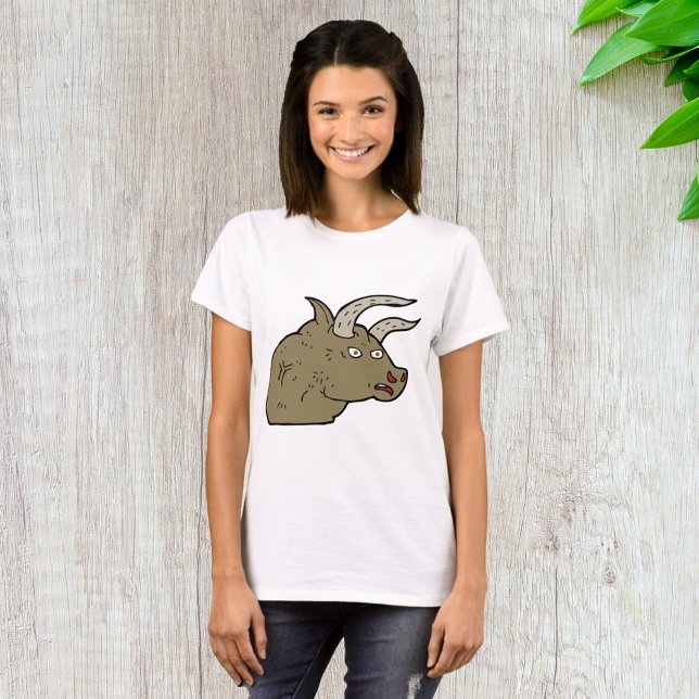 Camiseta Feroz Cabeza De Toro Enfadada Animal Salvaje Rústi (Subido por el creador)