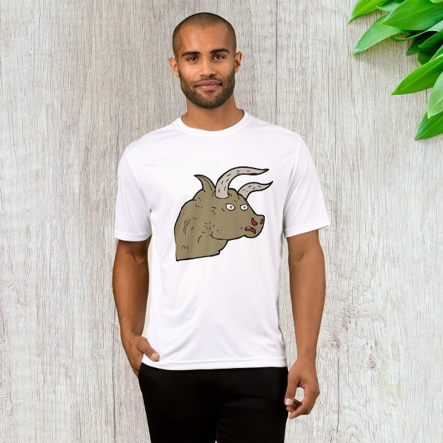 Camiseta Feroz Cabeza De Toro Enfadada Animal Salvaje Rústi (Subido por el creador)