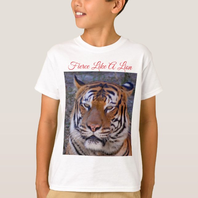 Camiseta Feroz como un león (Anverso)