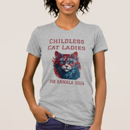 Camiseta Feroz damas de gato sin hijos