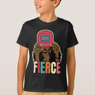 Camiseta Feroz de droga sin arrepentimiento Black Afro Blac