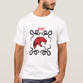 Camiseta Feroz diseño de gloria de serpiente roja