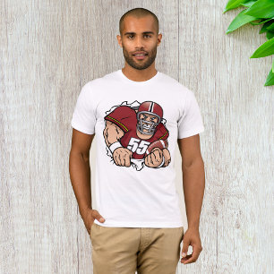 Camiseta Feroz futbolista norteamericano se desmorona