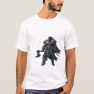 Camiseta Feroz guerrero barbadense con antiguo hacha