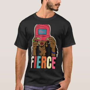 Camiseta Feroz Reina de Historia Negra Melanin Afro Pr