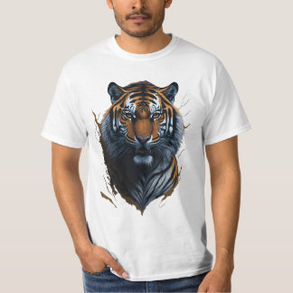 Camiseta Feroz y elegante: Diseño de tigres