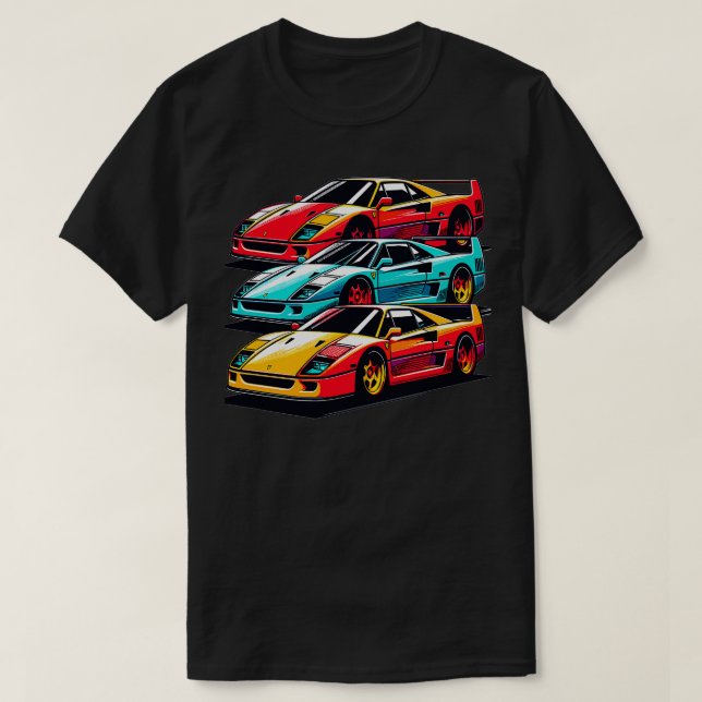 Camiseta Ferrari F40 11 (Diseño del anverso)
