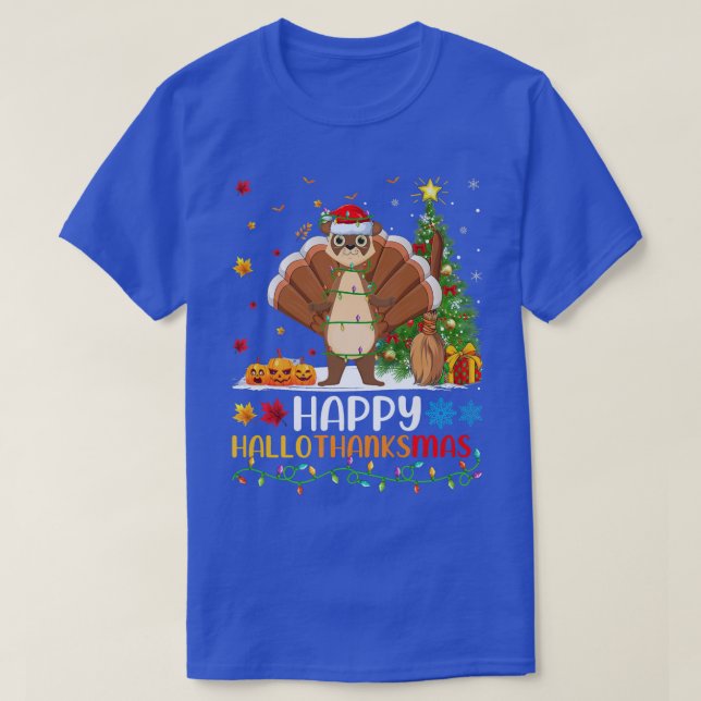 Camiseta Ferret Animal Lover Funny Feliz Ferret Hola Gracia (Diseño del anverso)