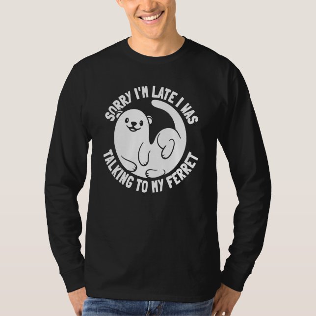 Camiseta Ferret Cute Animal Weasel  Furry Ferret (Anverso)