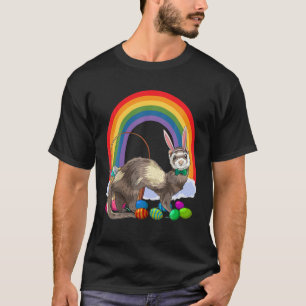 Camiseta Ferret Cute Easter Eggys Bunny