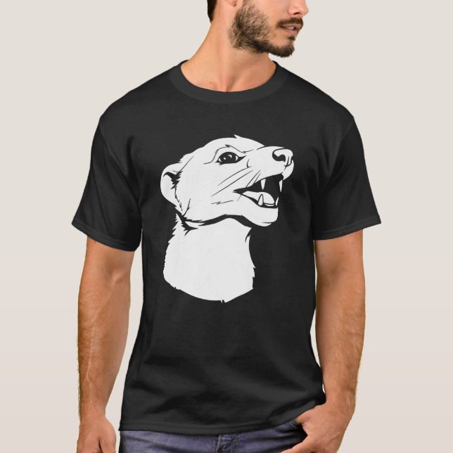 Camiseta Ferret Cute  Weasel Furry Animal Ferret (Anverso)