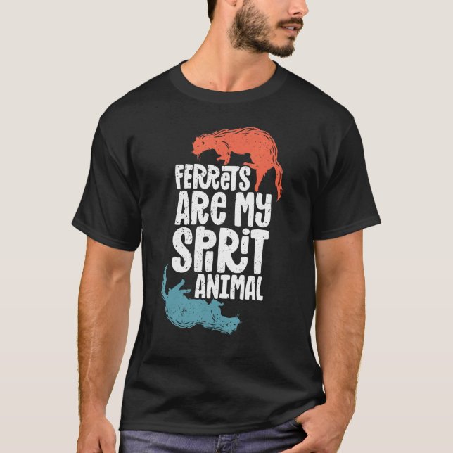 Camiseta Ferret Ferret  Ferret Spirit Animal Cute Ferret (Anverso)