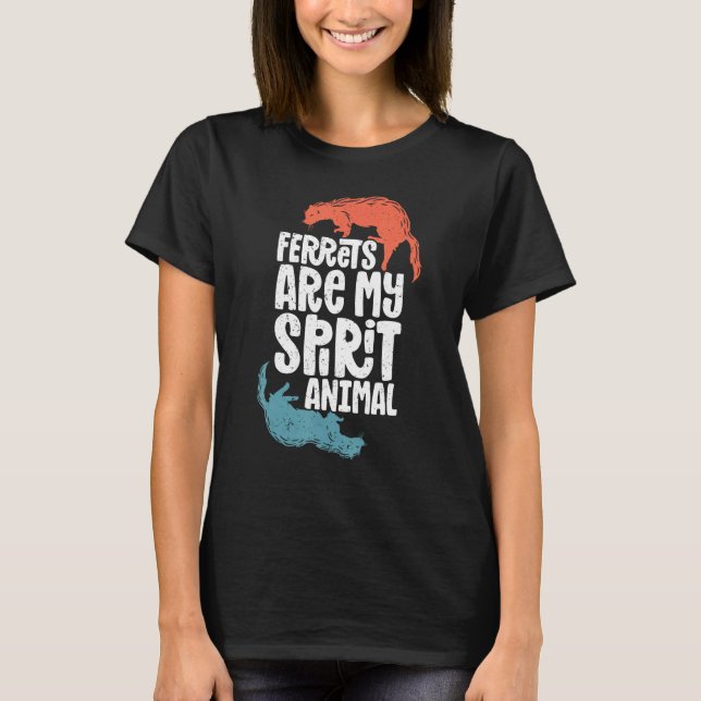 Camiseta Ferret Ferret  Ferret Spirit Animal Cute Ferret (Anverso)