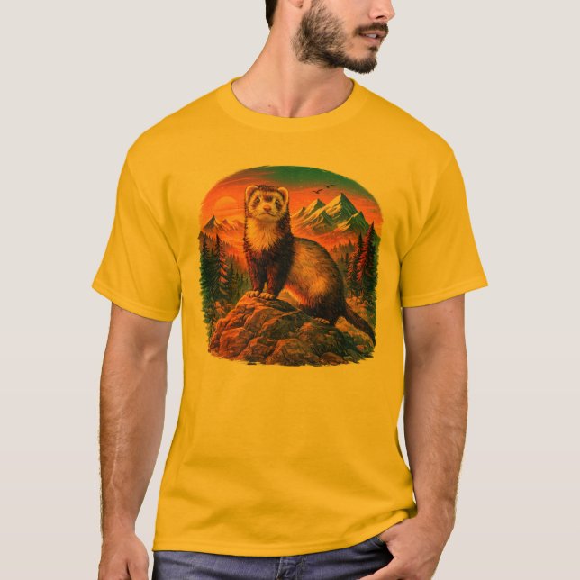 Camiseta Ferret Frontier Adventure (Anverso)