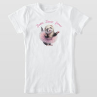 Ferret gracioso en un ballet de Tutu