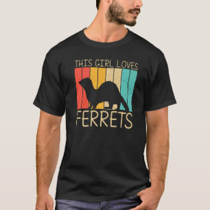 Camiseta Ferret Guay Para Chicas Mujeres Ferret Mascota Ani