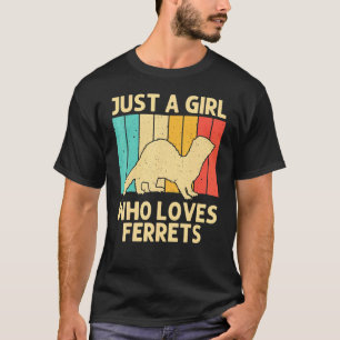 Camiseta Ferret Guay Para Chicas Niños Ferret Propietario D
