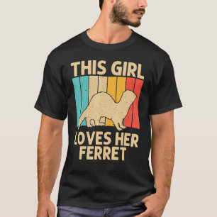 Camiseta Ferret Guay Para Chicas Niños Propietario De Ferre
