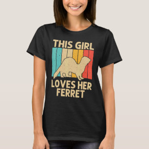 Camiseta Ferret Guay Para Chicas Niños Propietario De Ferre
