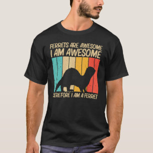 Camiseta Ferret Guay Para Hombres Mujeres Ferret Mascota An