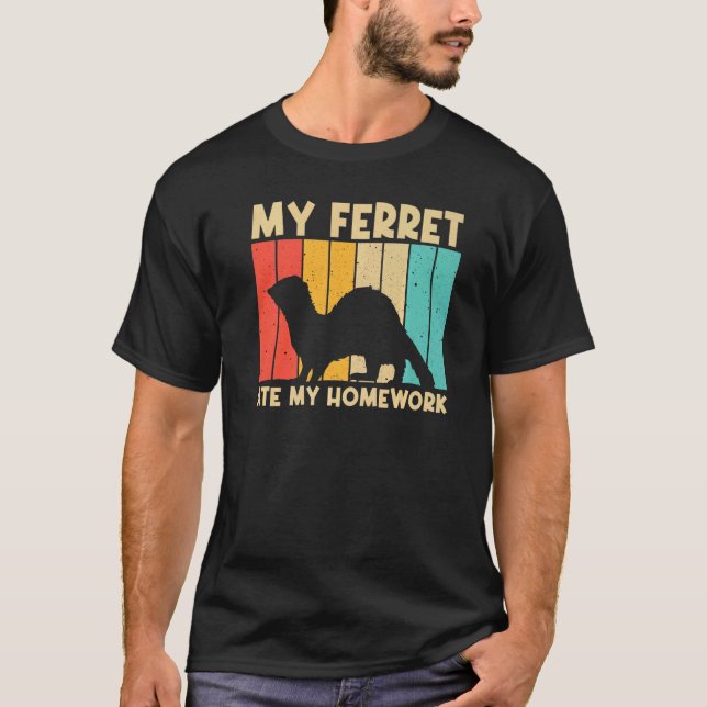 Camiseta Ferret Guay Para Niños Hombres Ferret Mascota Anim (Anverso)