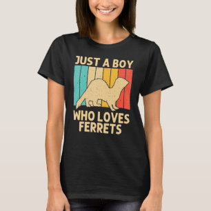 Camiseta Ferret Guay Para Niños Propietarios De Ferret Anim