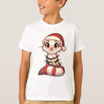 Camiseta Ferret Merry Christmas Winter Animals Cute Ferrets<br><div class="desc">El Ferret para Navidades con luces de hadas. Animales divertidos con luces y gorras de amigos para las vacaciones. Los hurones son animales dulces y perfectos para los Navidades. Perfecto para sus hijos en la temporada de navidades.</div>