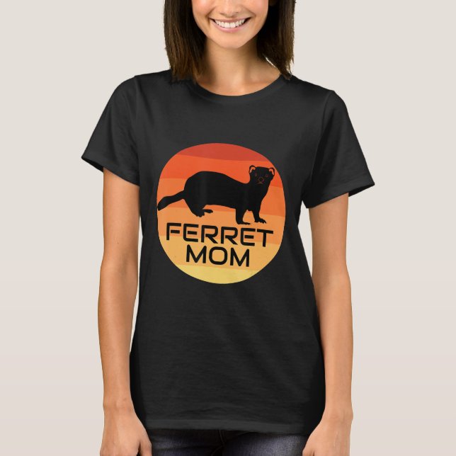 Camiseta Ferret Mom (Anverso)