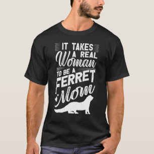 Camiseta Ferret Mom Apparel - Gran Diseño de Ferrets