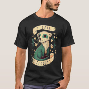 Camiseta Ferret Mom Dad Mustela Nigripes Raglan 1