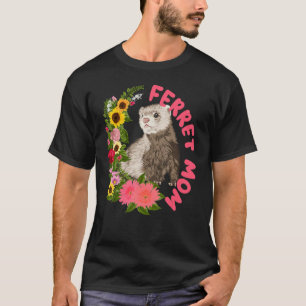 Camiseta Ferret Mom Pequeño Animal Mustelid De Ferret
