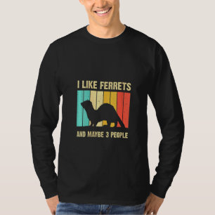 Camiseta Ferret Para Hombres Mujeres Ferret Introvert