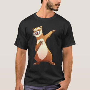 Camiseta Ferret Para Niños Hombres Mujeres Dabbing Dance Hi