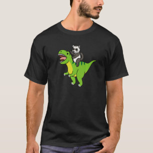 Camiseta Ferret Riding Rex Dinosaur Mascota