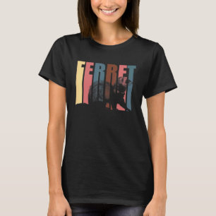 Camiseta Ferret Weasel Silhouette Zoo Animal Marten Musteli