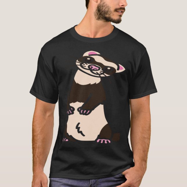 Camiseta Ferret Whisperer European Polecat Wildlife Animal  (Anverso)