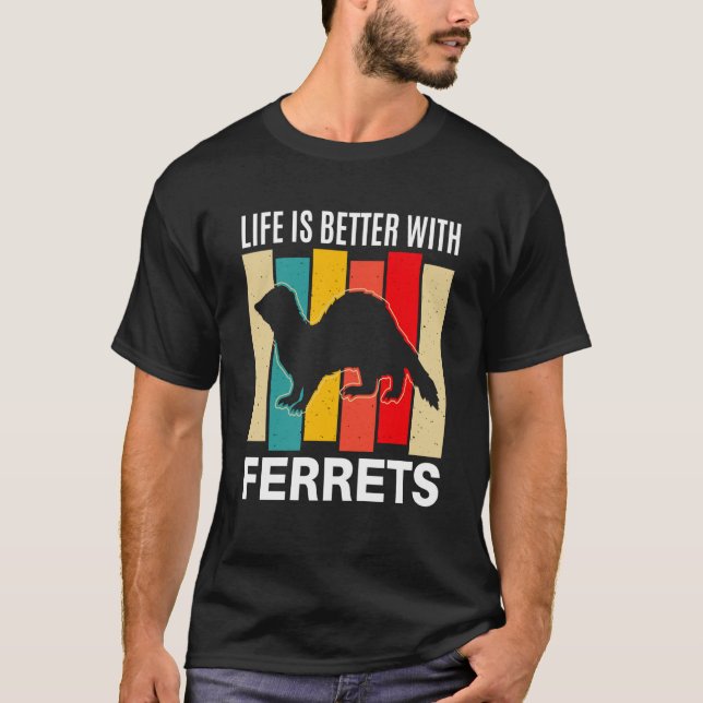 Camiseta Ferret  with Ferrets Ferret (Anverso)
