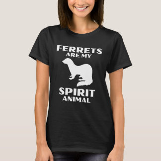 Camiseta Ferrets Are My Spirit Animal Cute Ferret