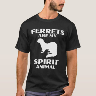 Camiseta Ferrets Are My Spirit Animal Cute Ferret