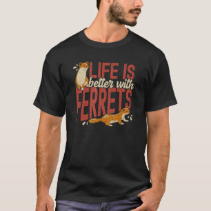 Camiseta Ferrets Ferret Mom Dad Mascota Ferrets