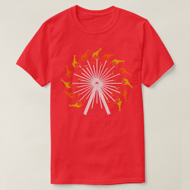 Camiseta Ferris Wheel Giraffe (Diseño del anverso)