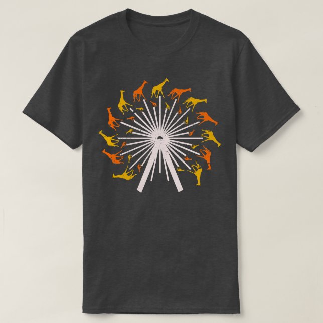 Camiseta Ferris Wheel Giraffe (Diseño del anverso)