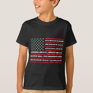 Camiseta Ferrocarril Bandera Americana Vintage Locomotora