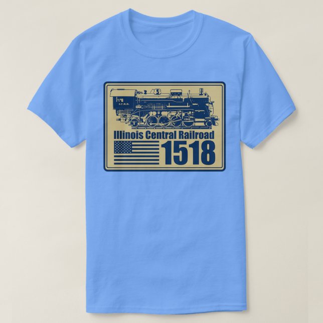 Camiseta Ferrocarril Central de Illinois 1518 (Diseño del anverso)